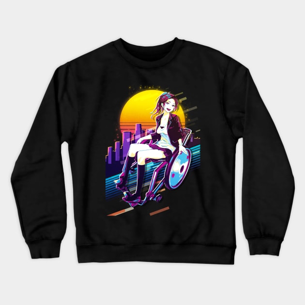 Guilty Crown - Ayase Shinomiya Crewneck Sweatshirt by 80sRetro